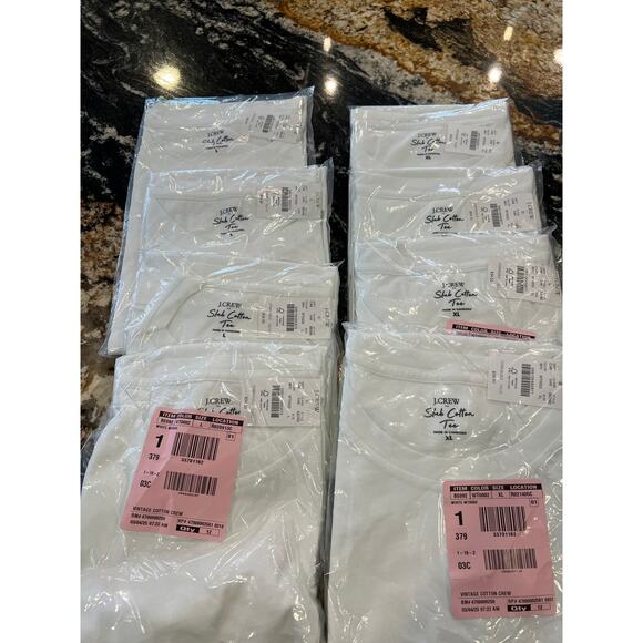 NWT J. Crew White Vintage Slub Cotton Crewneck Tee - Picture 8 of 8